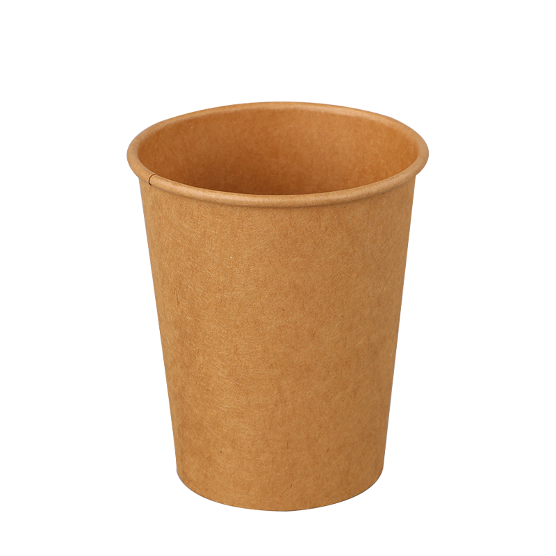 12oz bruine kraftpapierbeker met enkele wand