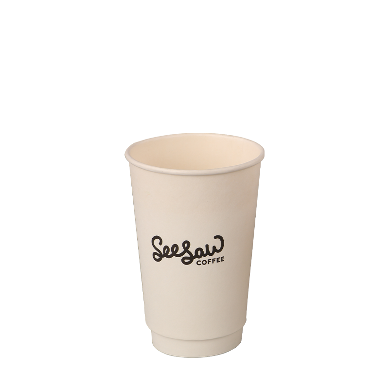 6oz dubbelwandige hete koffiepapierbekers