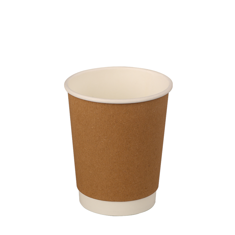 8oz dubbelwandige hete koffiepapierbekers