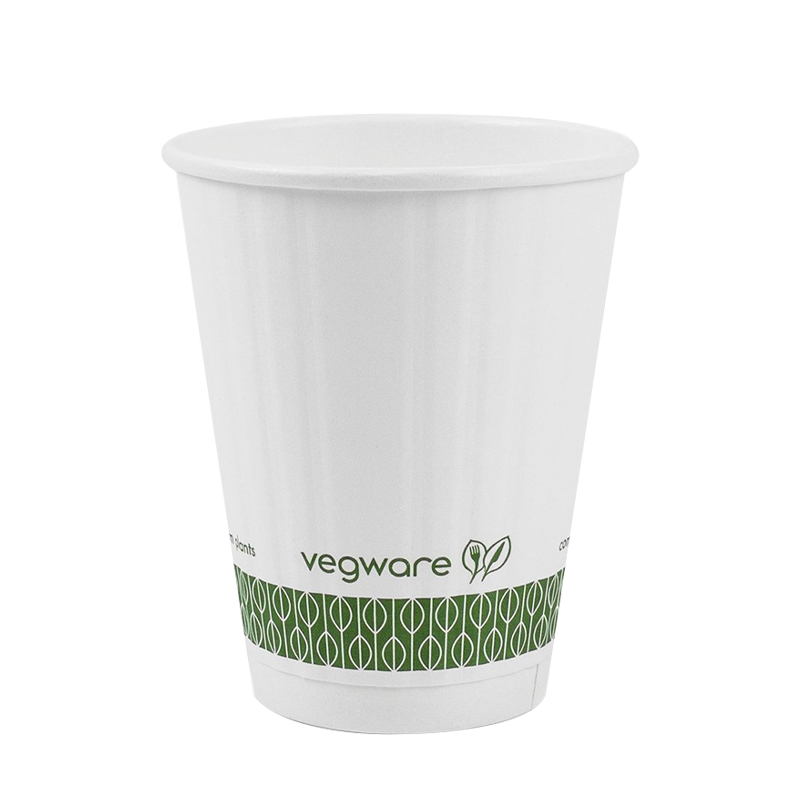 16 oz recyclebare warm papieren beker met reliëf