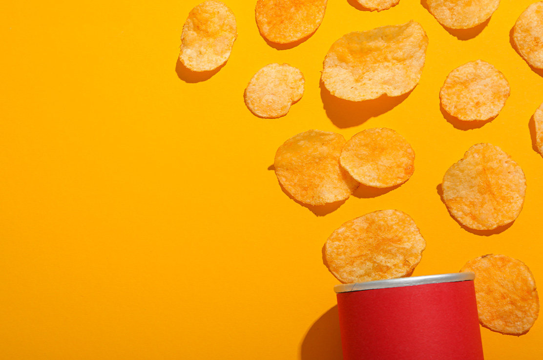 Chips blikjes/kommen