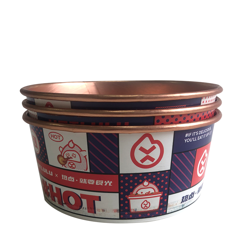 Ronde aluminium zilveren slakom van 1300 ml