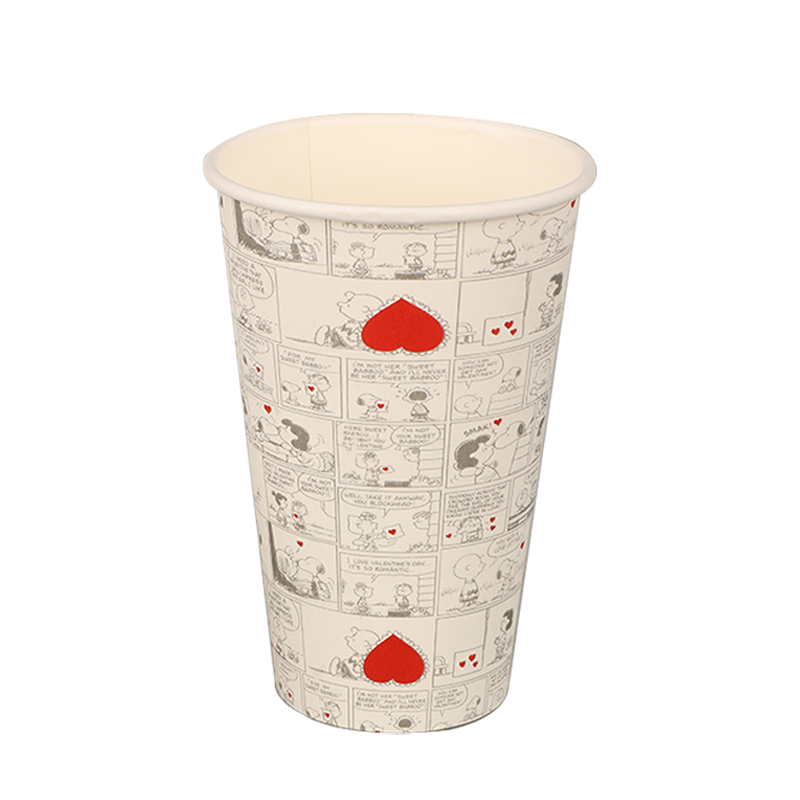 Biologisch afbreekbare koffiepapierbeker van 16 oz